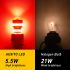 порівняння LED та галогену AUXITO 5.5W проти 21W 27W яскраве червоне світло стоп сигналів габаритів 3157 P27 7W