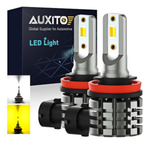 LED автолампи Auxito L3 H11 H8 двоколірні 6500K/3000k Canbus