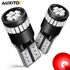 LED автолампи Auxito 24H W5W червоні, Canbus