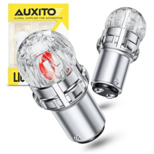 LED автолампи Auxito SN1 BAY15D P21/5W, червоні, Canbus
