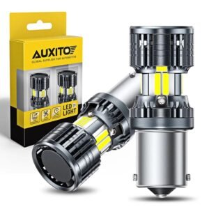 LED автолампи Auxito 4KP8 BA15S, P21W, 1156, білі, Canbus