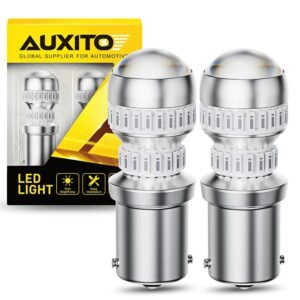 LED автолампи Auxito 54H BA15S, P21W, 1156, червоні, Canbus
