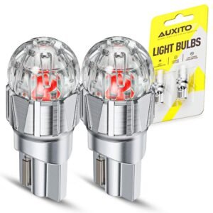 LED автолампи Auxito SN1 T10 W5W 168, червоні, Canbus