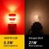 порівняння LED та галогену AUXITO 5.5W проти 21W 27W яскраве червоне світло стоп сигналів габаритів 3157 P27 7W