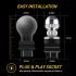 розміри LED лампи 3157 P27 7W безполярна автолампа plug and play легка установка автолампа 12V розміри в дюймах